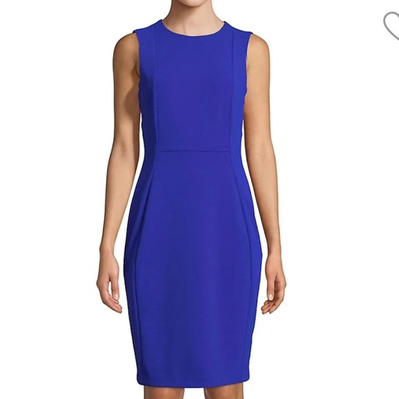 NEW Calvin Klein Sleeveless Black colored Sheath Dress size 2 - Picture 6 of 7